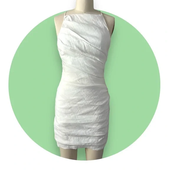 navy halter midi dress Palmstrand Halter Midi Dress main image 1